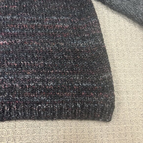 Vintage Handmade Pullover Sweater Large Knit Raglan Jumper Chunky Thick Heavy - Picture 6 of 8